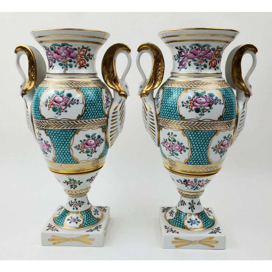 Large Pair of Old Samson French Porcelain Vases (1 of 5)