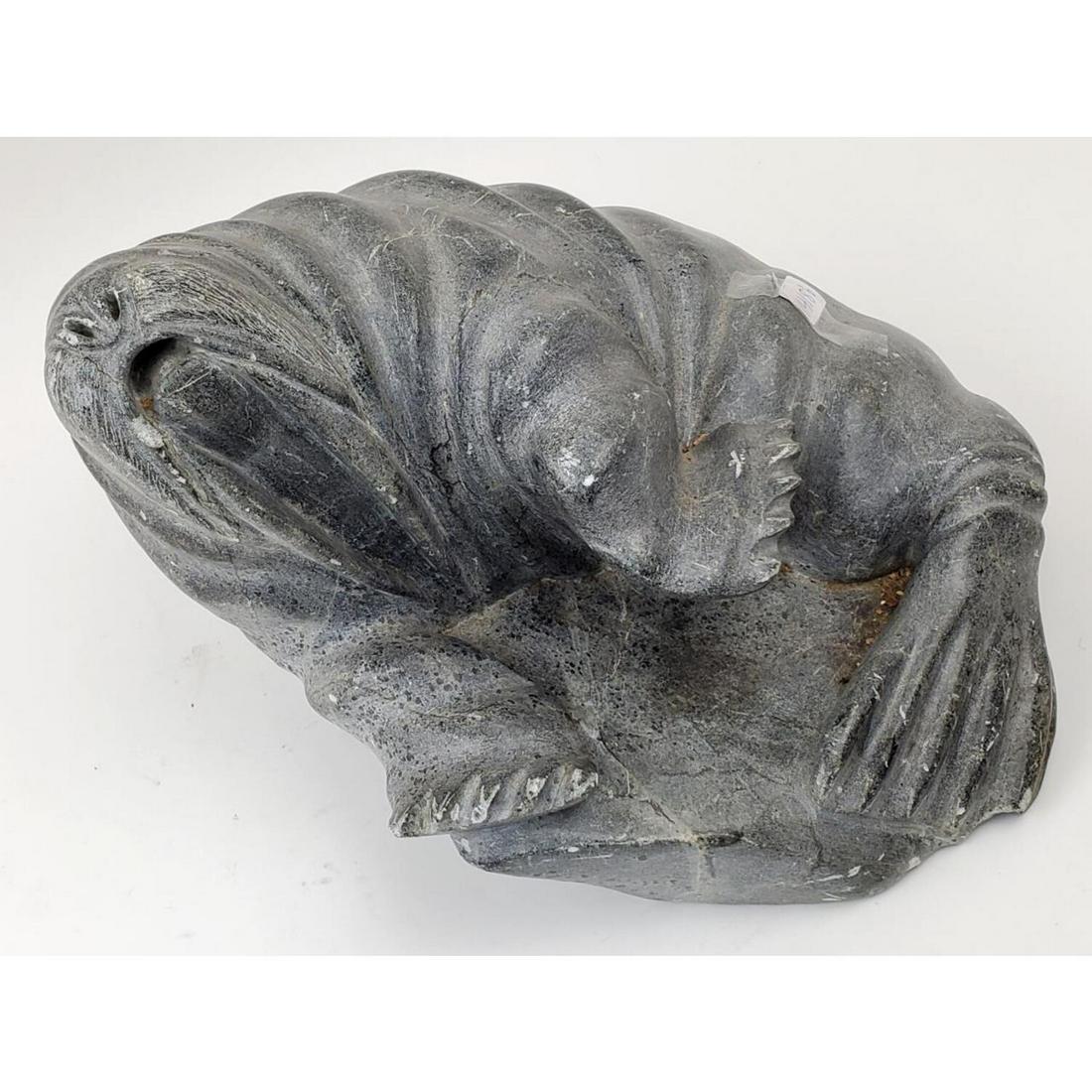 Signed Eskimo Art, Figure of a Walrus (1 of 3)