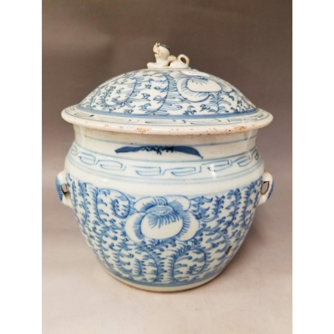 Rare Chinese Ching Dynasty Covered Jar (1 of 7)