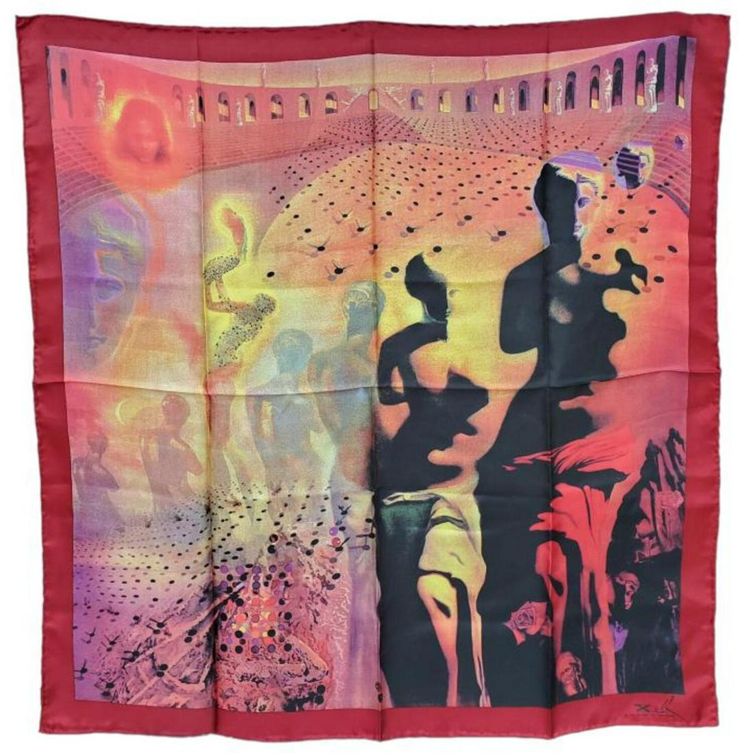 Salvador Dali, Spain (1904-1989) Large Silk Scarf. (1 of 7)