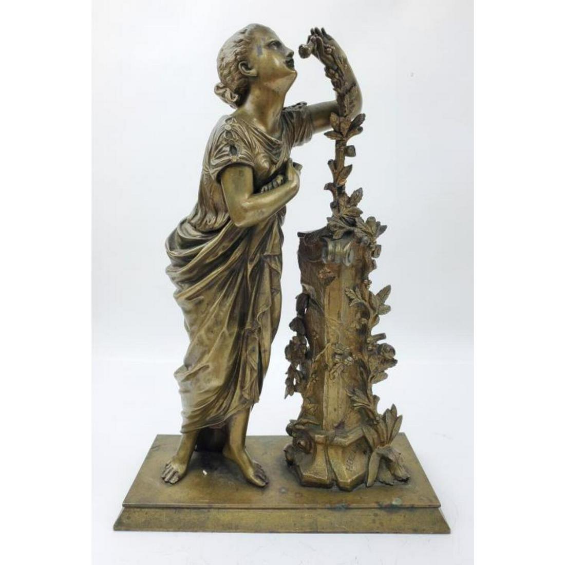 Huzel French 19thC Bronze Neoclassical Figure (1 of 4)