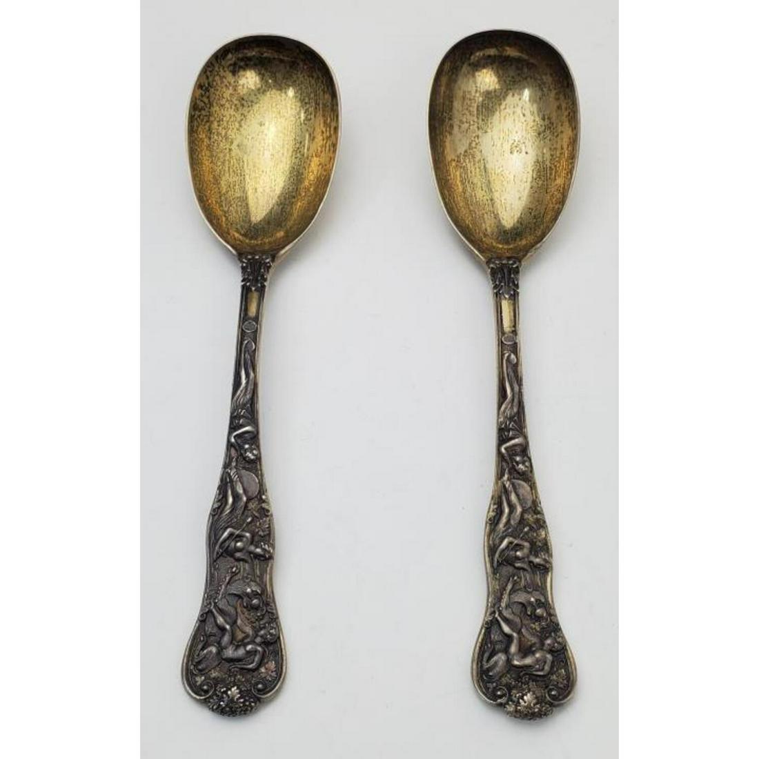 2 Rare Victorian Sterling Silver Figural Spoons (1 of 4)