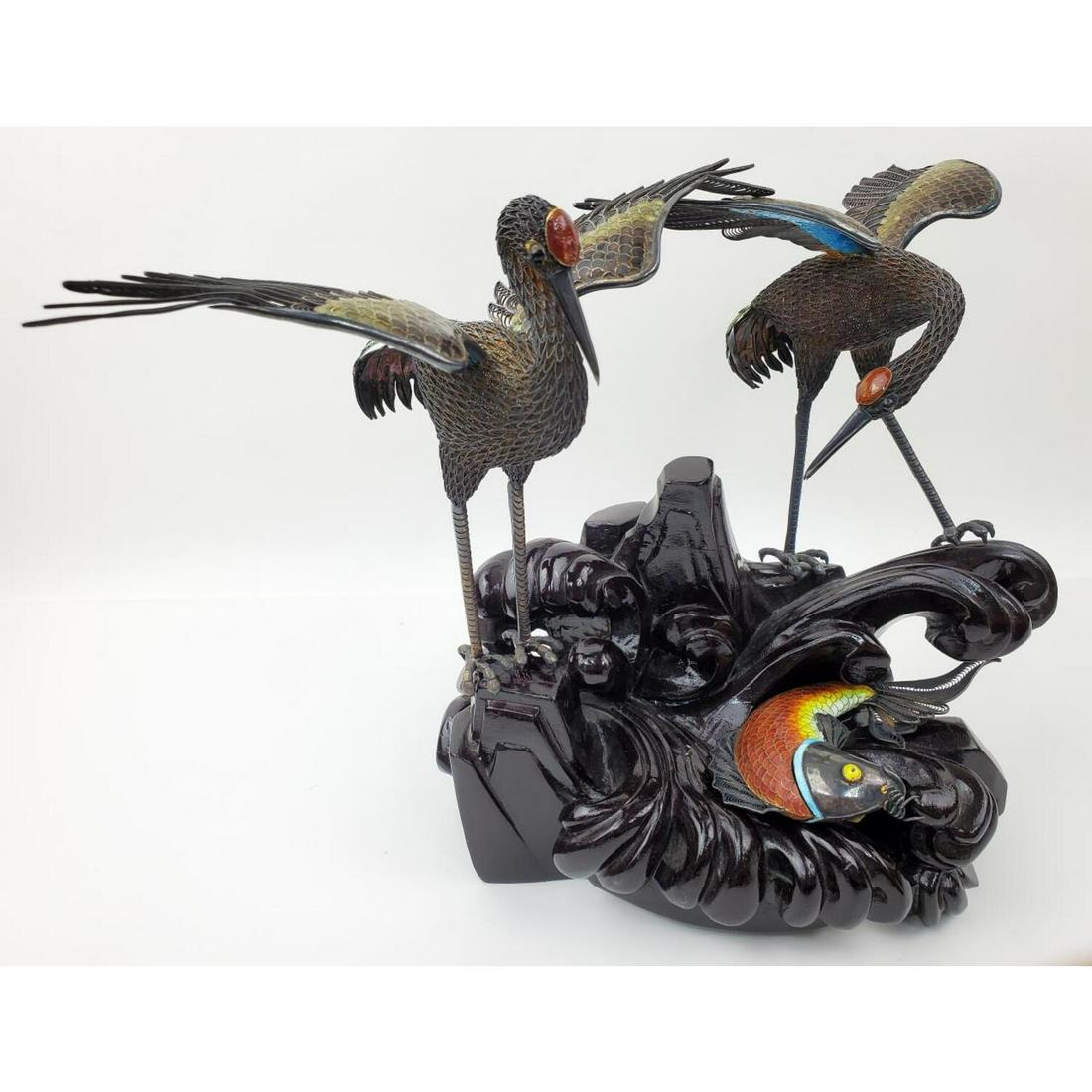 Chinese Enameled Filigree Silver Figures (1 of 8)