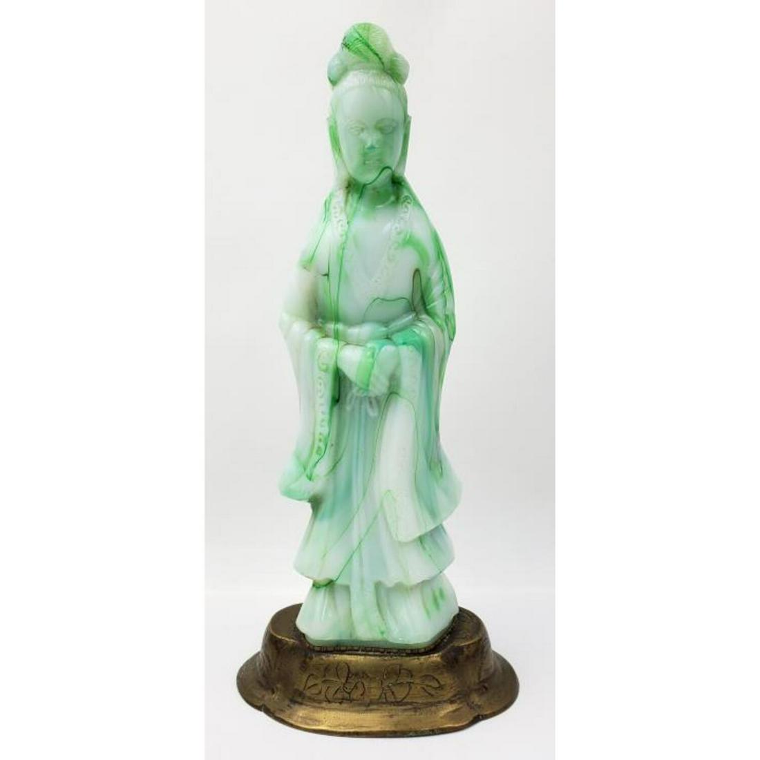 Antique Chinese Carved Hard Stone Figure (1 of 3)