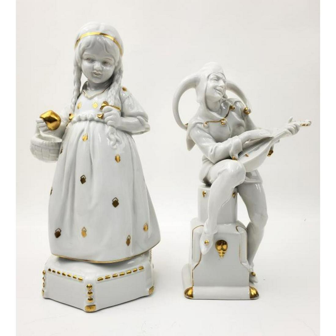2 Art Deco German Porcelain Figures. (1 of 4)