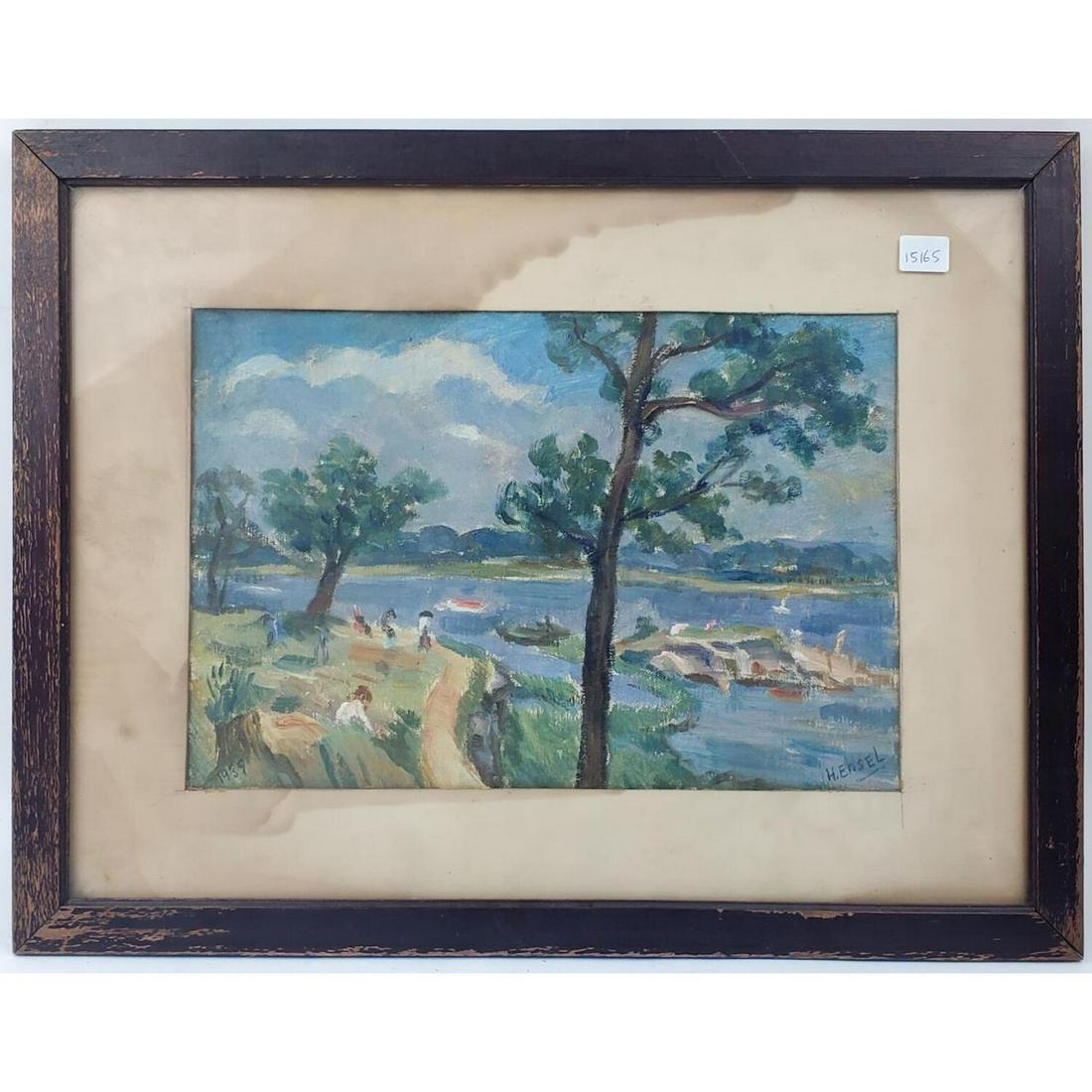 Henry Hensel, Painting, Oil on Canvas Board (1 of 3)