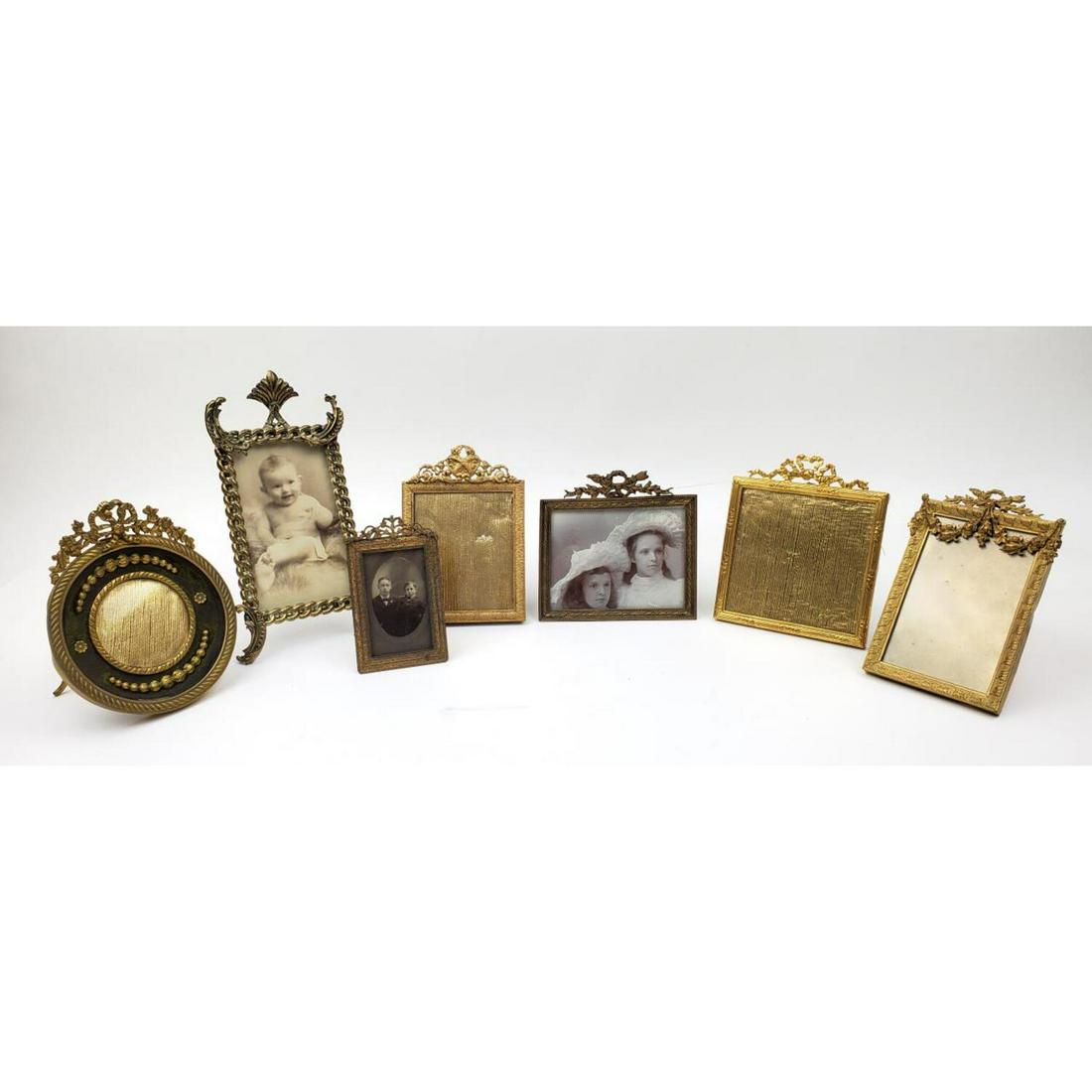 7 Small Antique Easel Back Picture Frames (1 of 4)