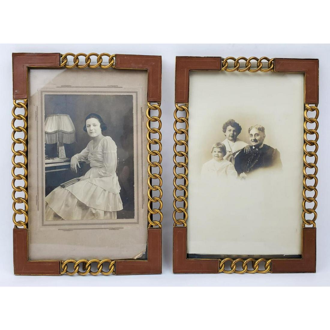 Pair Antique of Art Deco Easel Back Picture Frames (1 of 4)