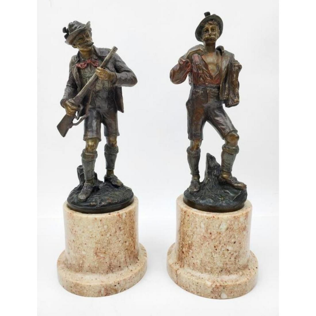 Rudolf Winder, Pair of Cold Painted Bronze Figures (1 of 5)
