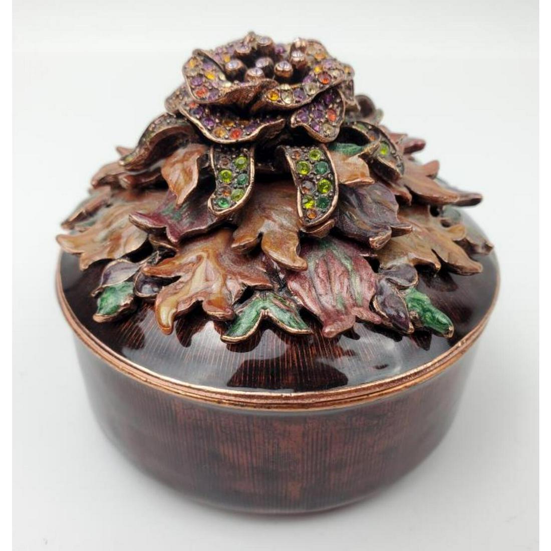 Jay Strongwater Enameled Round Box (1 of 5)