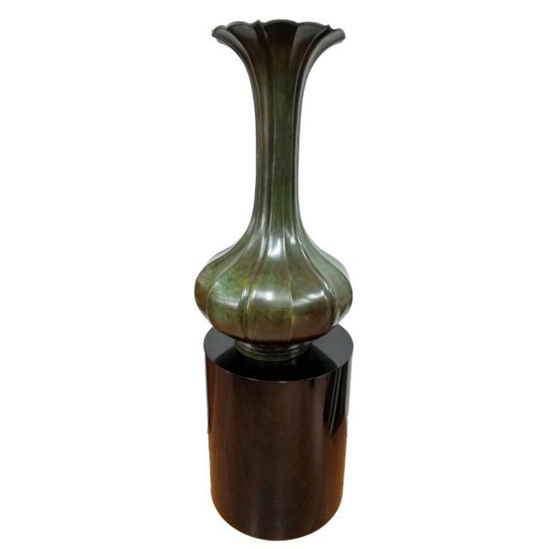 Monumental Chinese/Japanese Heavy Bronze Vase (1 of 6)
