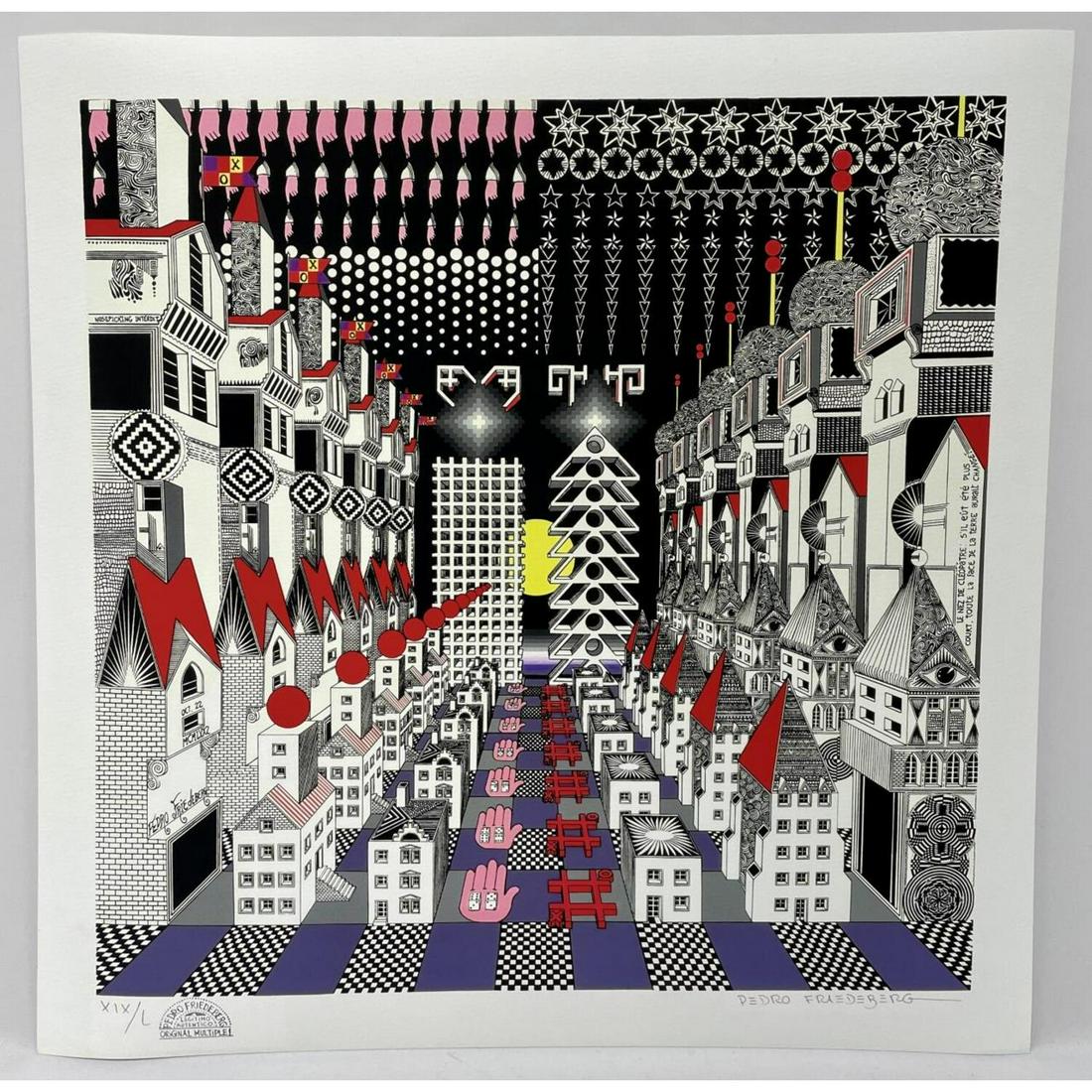 Pedro Friedeberg, Silkscreen "Nariz de Cleopatra" (1 of 3)