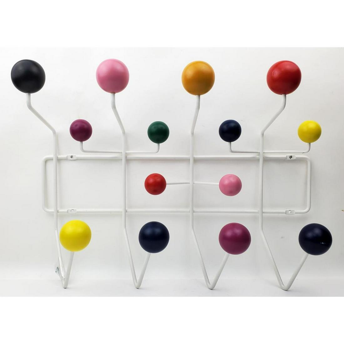MCM Atomic Coat Rack: MCM Atomic Coat Rack. Condition: Generally Good with Very Minor Paint Loss. Dimensions: L- 18.75", H- 15". Provenance: From a Long Island, NY Home. Please note the absence of a condition report does n