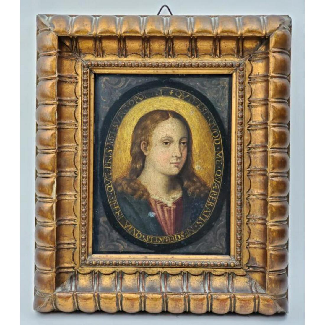 Antique Painting, Oil on Copper (1 of 3)