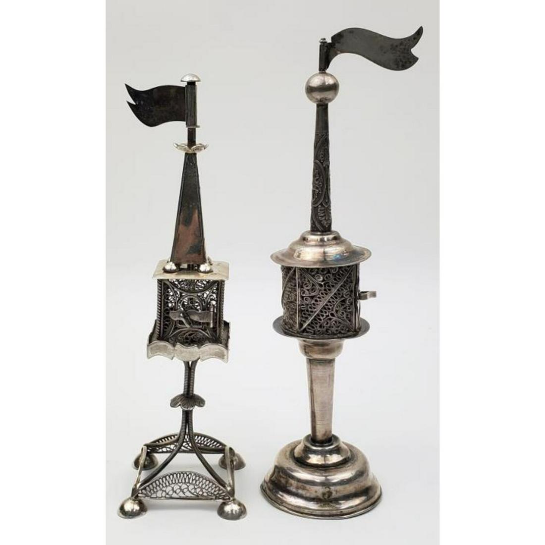 2 Judaica Continental Silver Filigree Besamin (1 of 4)