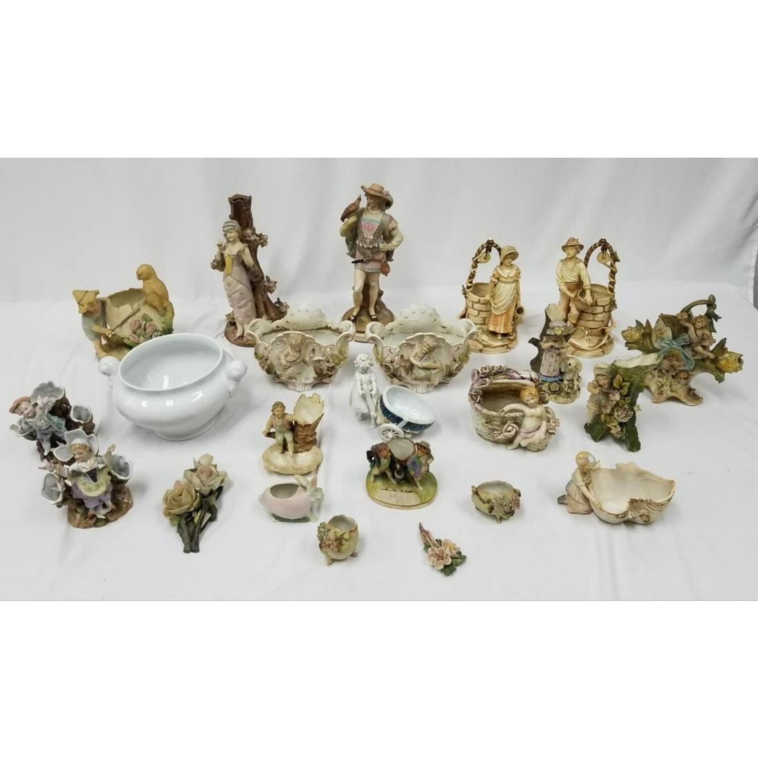 Large Lot of Antique Continental Porcelain Items (1 of 7)
