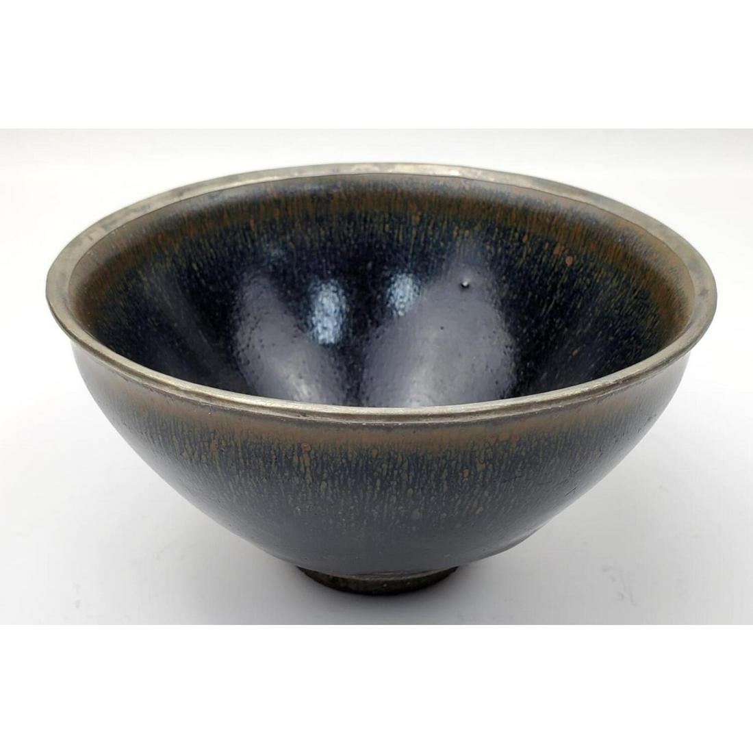 Chinese Black Glaze Ceramic Bowl (1 of 3)