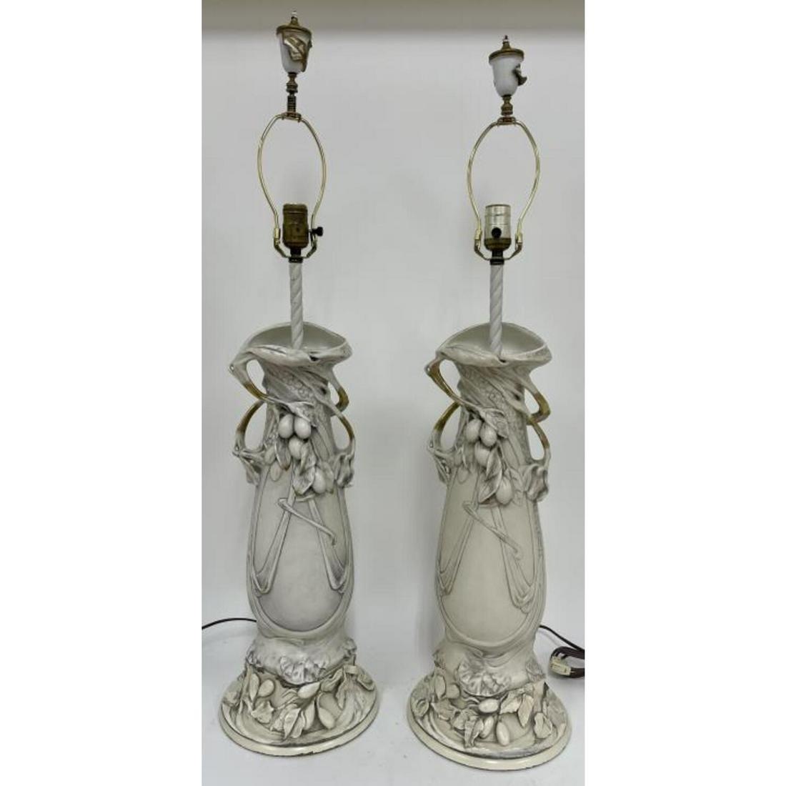 Antique Pair of Art Nouveau Vases, Royal Dux (1 of 3)