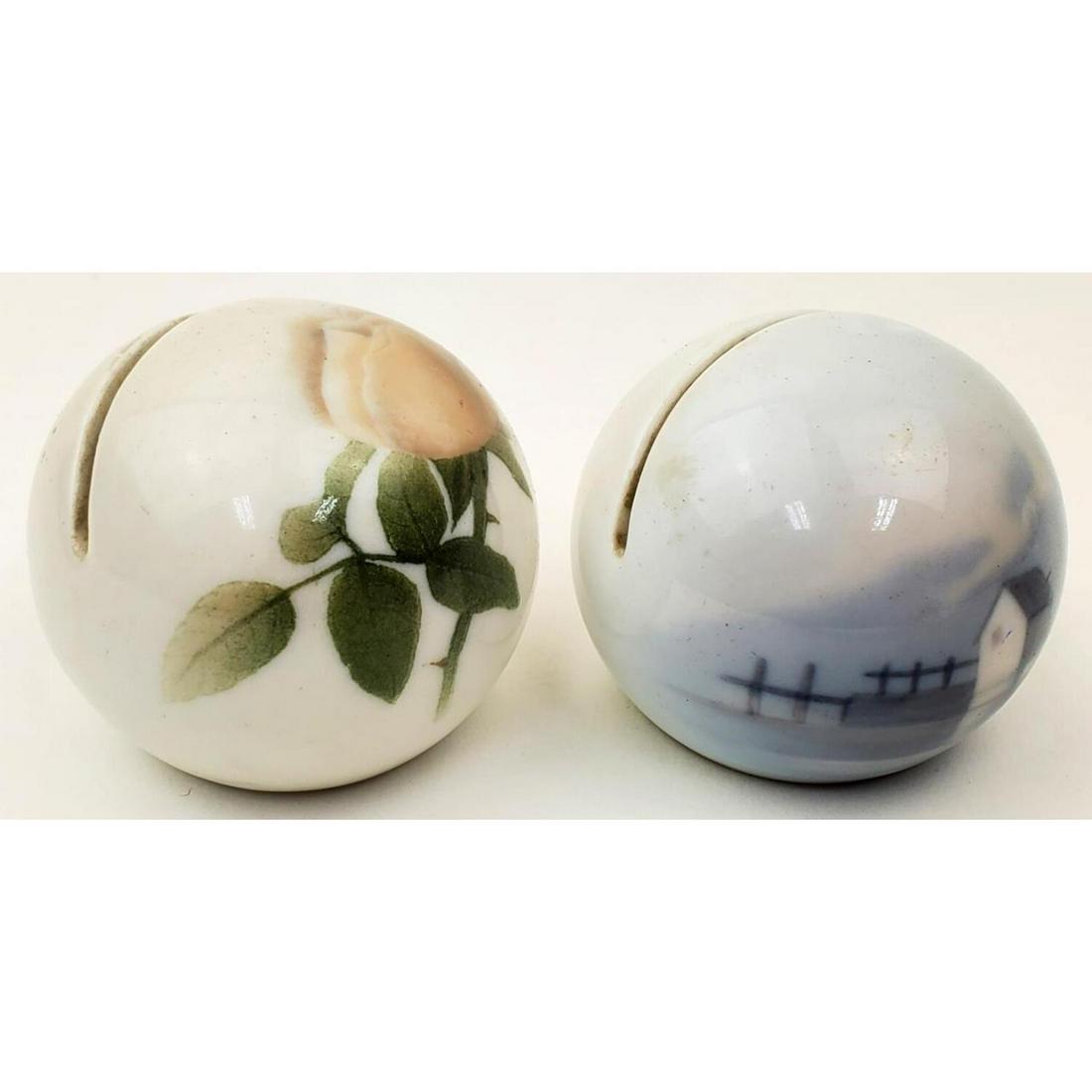 2 Bing & Grondahl Denmark Porcelain Menu Holders (1 of 3)