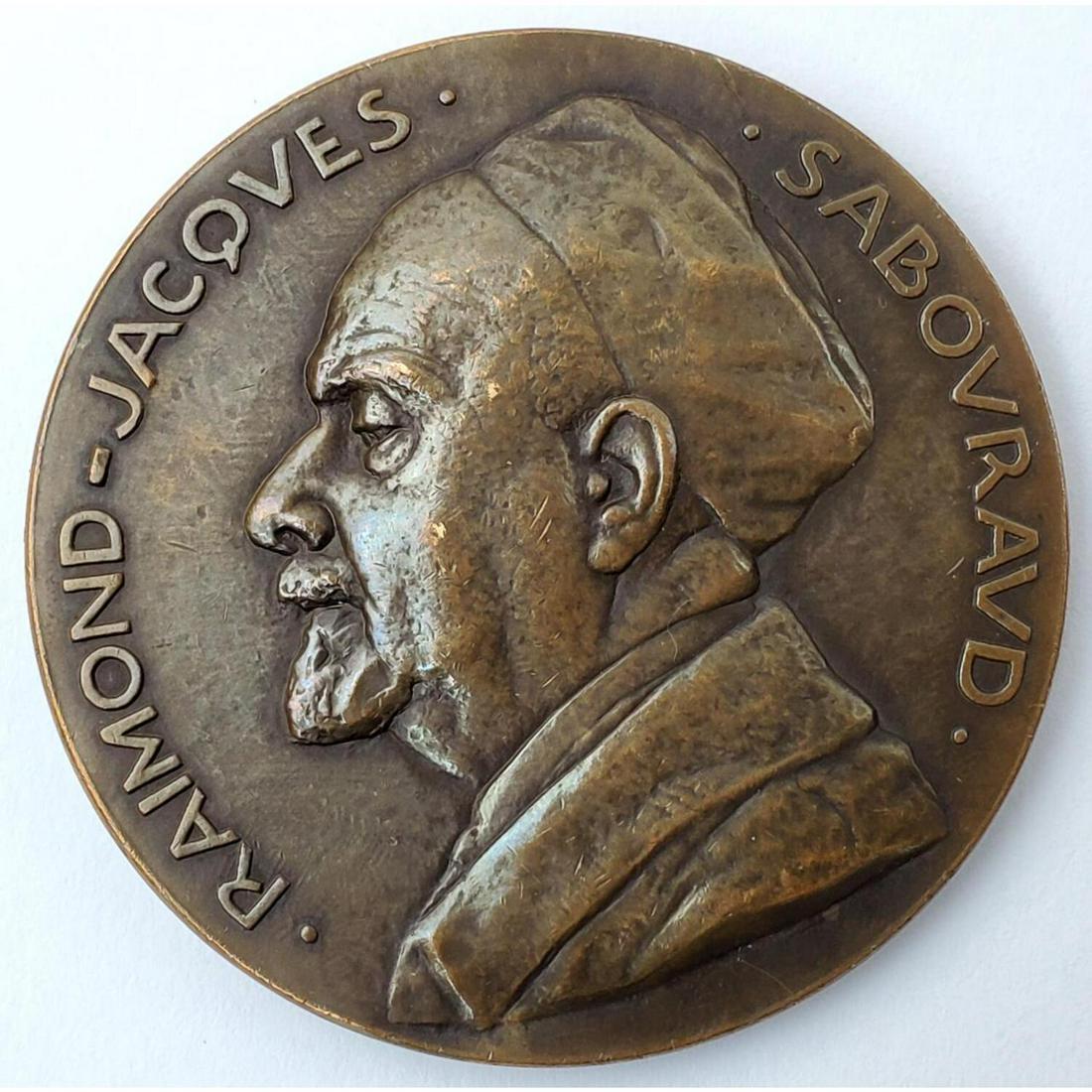 Raymond Jacque Sabouraud Unusual Bronze Plaque (1 of 2)