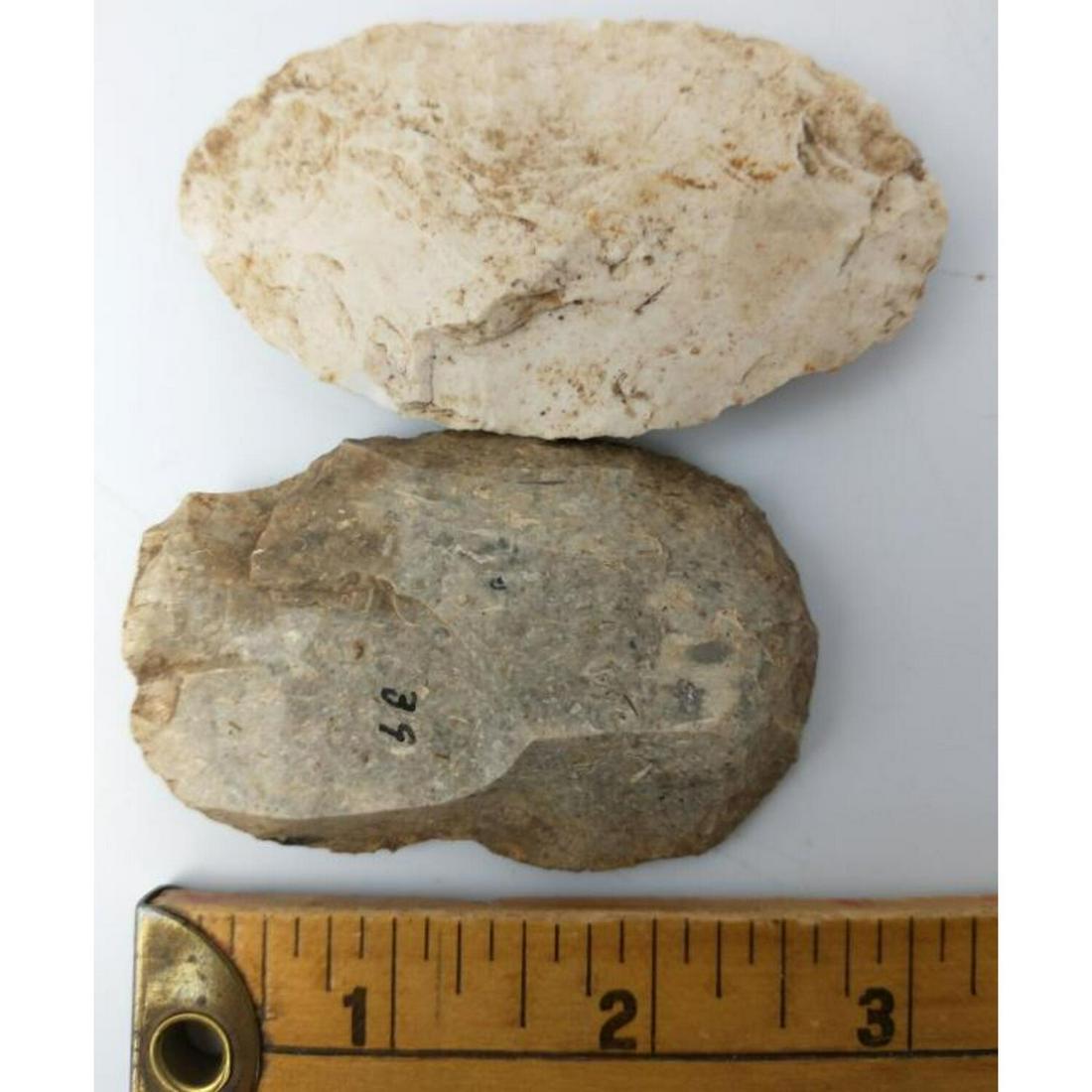 2 Native American Paleo Knife & Scraper. (1 of 4)