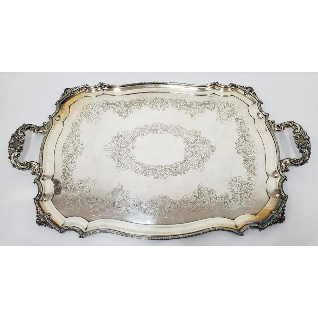 Very Fine and Large Antique English Tray (1 of 4)