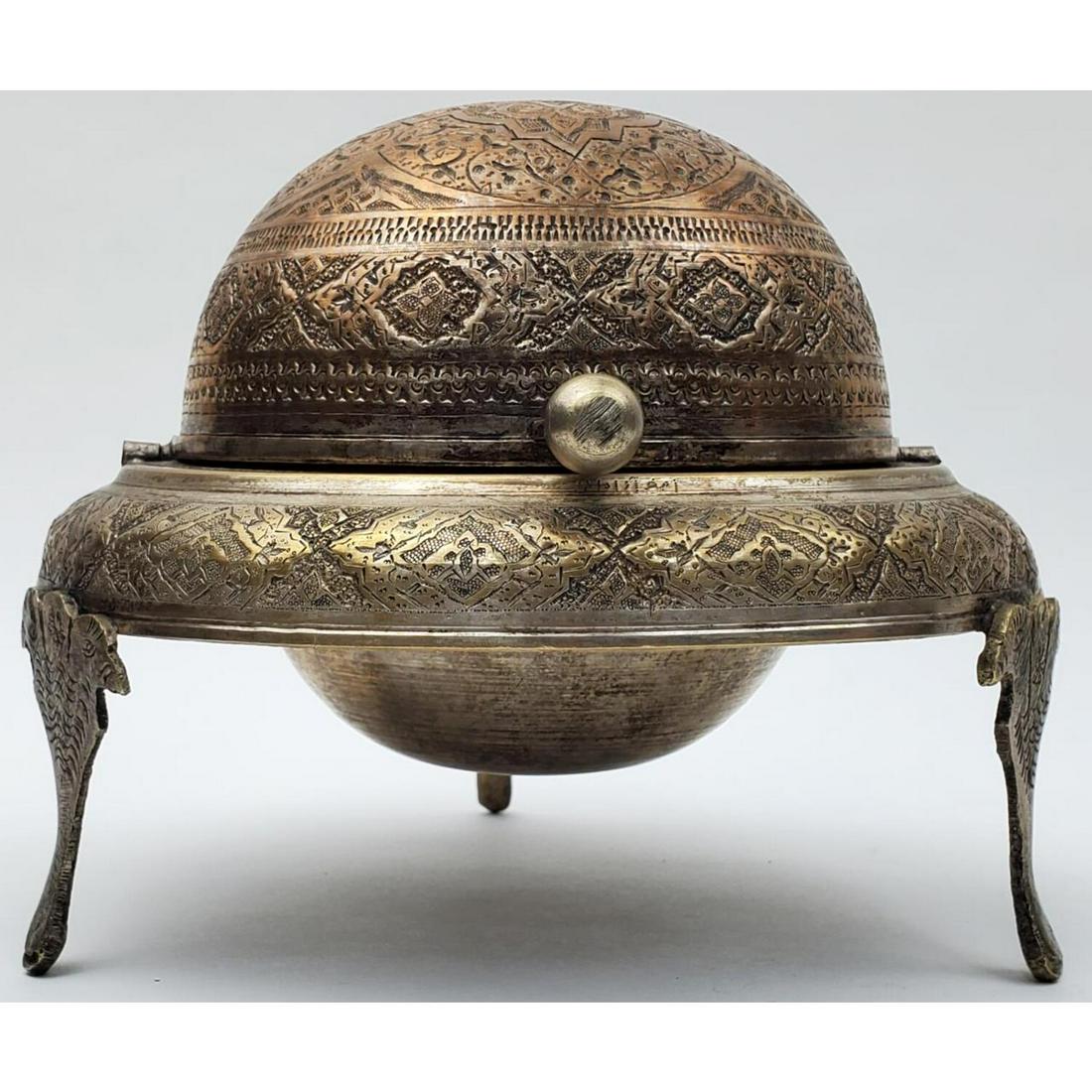 Russian or Middle Eastern Copper Caviar Dish (1 of 5)