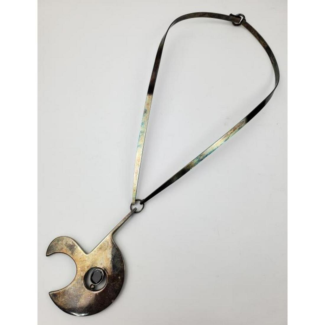 Unusual MCM Sterling Necklace by Naor Israel (1 of 3)