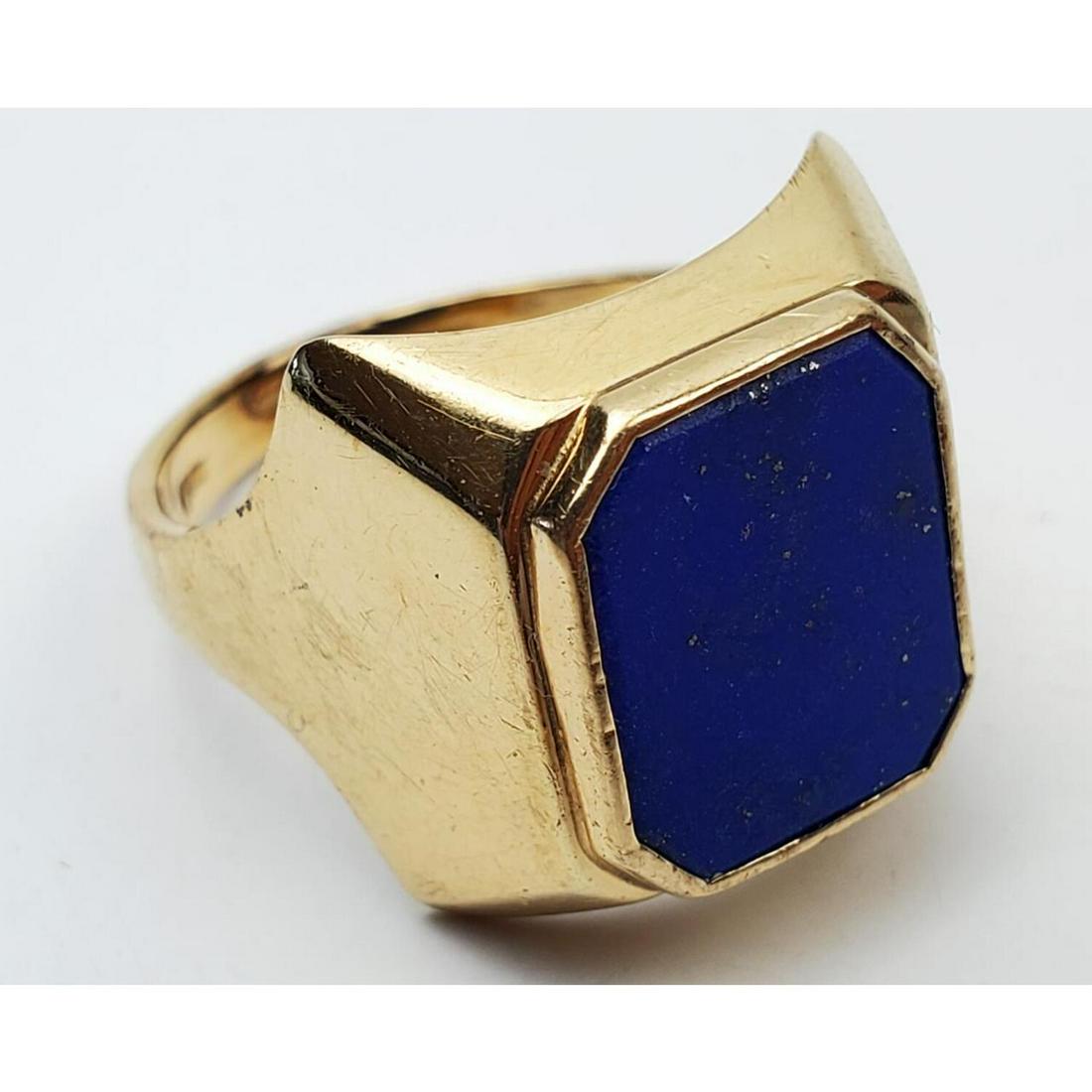 14K Gold & Lapis Ring. (1 of 3)