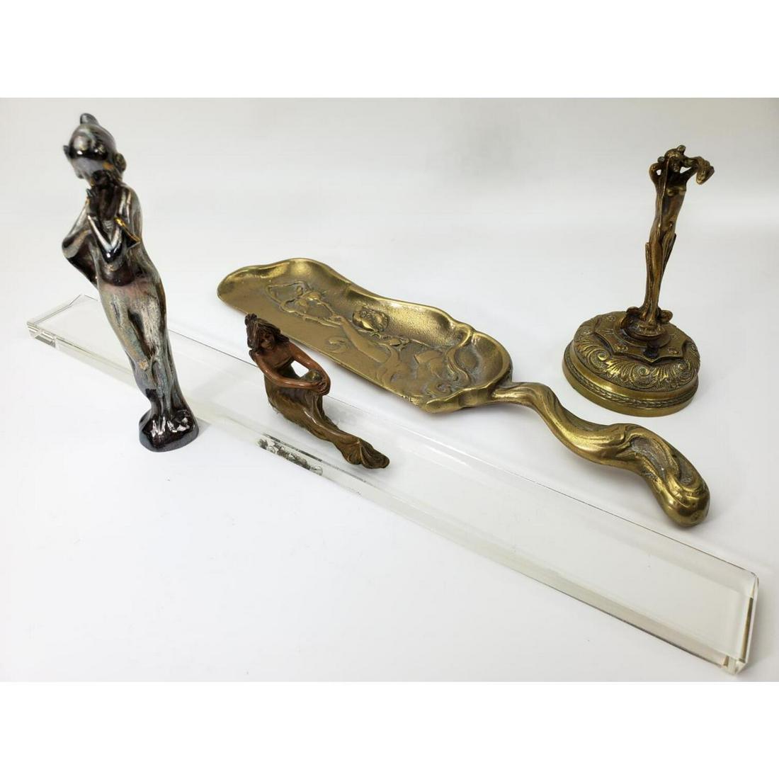 4 Antique Art Nouveau Bronze Items (1 of 4)