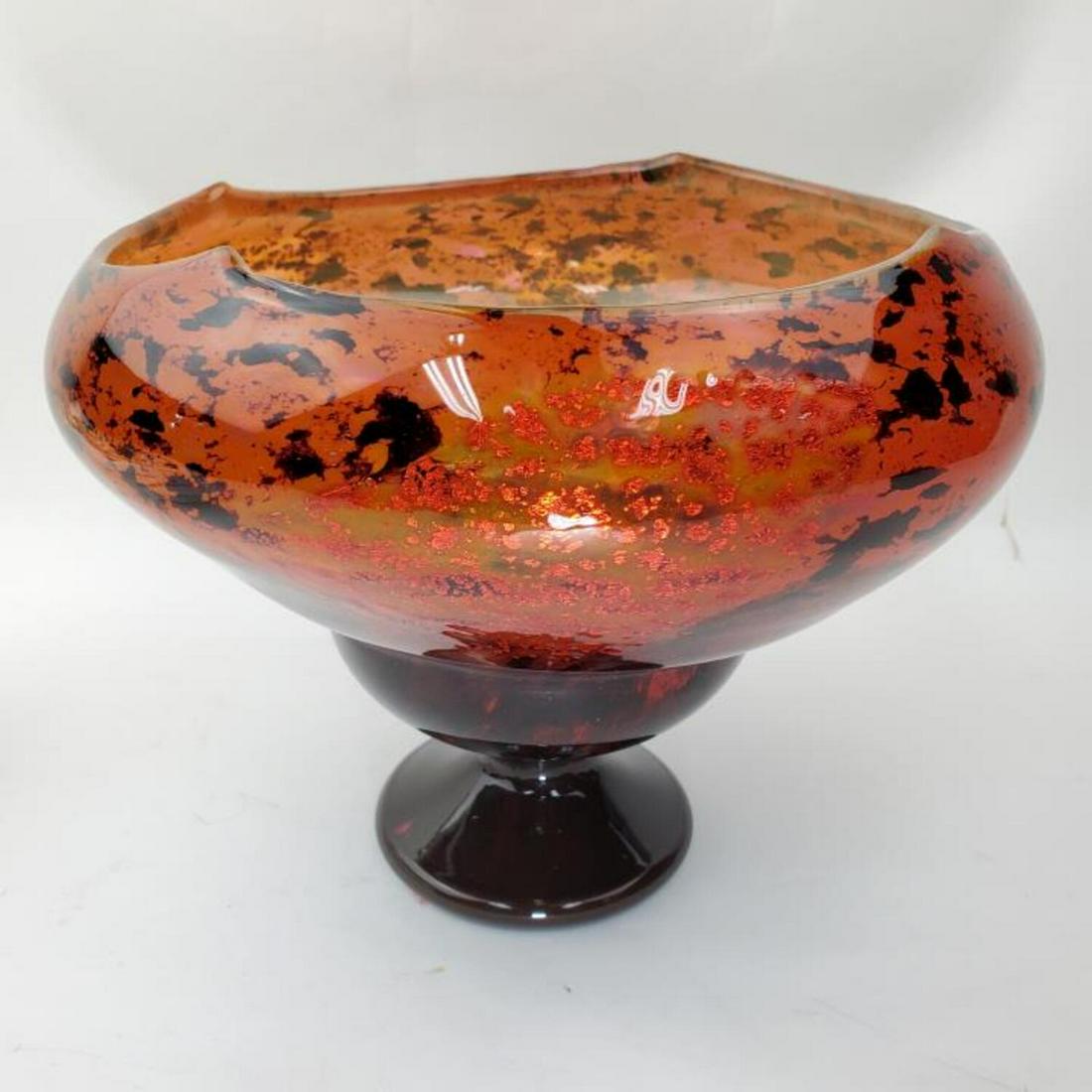 Large Art Deco Daum Nancy French Art Glass Bowl (1 of 5)