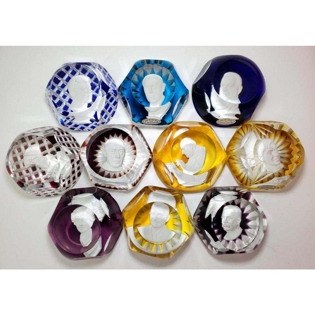 10 Baccarat Sulfide Paperweights (1 of 5)