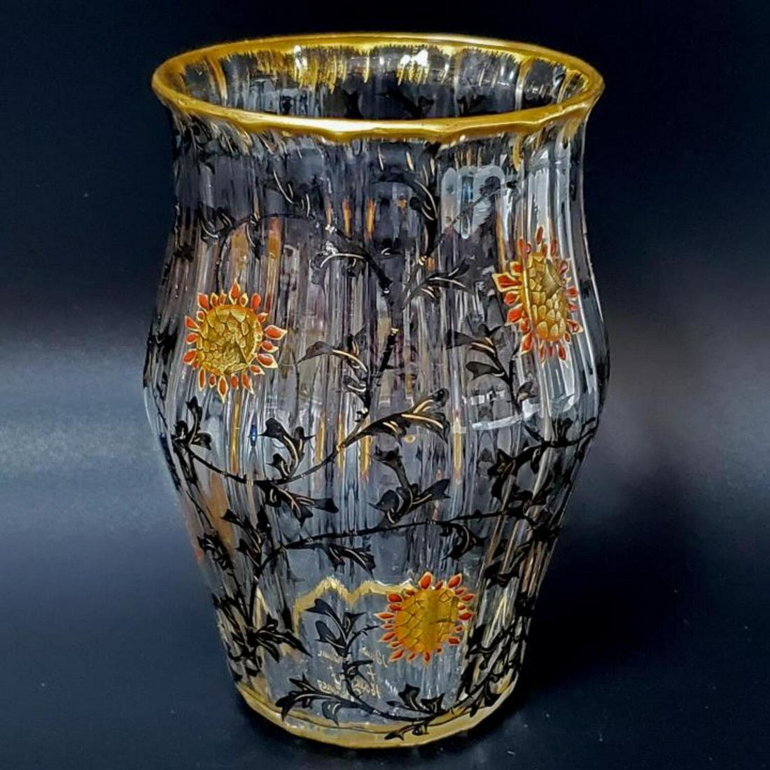 Early Antique Daum Nancy Enameled Glass Cup (1 of 4)