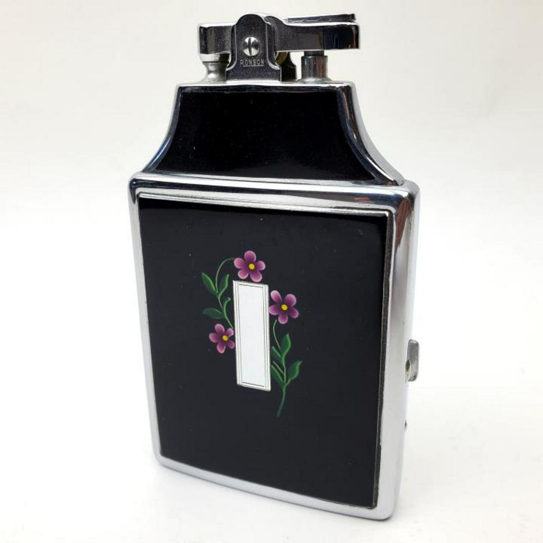 Vintage Ronson "Mastercase" Cigarette Case Lighter: Vintage Ronson "Mastercase" Cigarette Case Lighter in Original Box with Dust Protector. Condition: Generally Good. As Is. Dimensions: 4.5" x 2.5", Box- 5.25" x 3.75" x 1". Provenance: From an Estate o