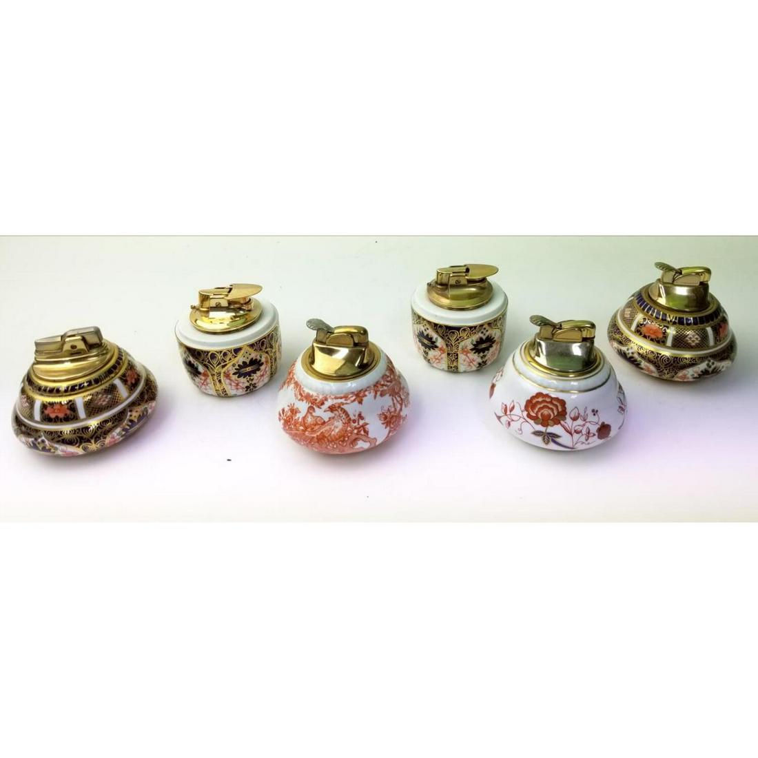 6 Royal Crown Derby Table Lighters: 6 Royal Crown Derby Table Lighters. Condition: Appears to be Generally Very Good, As Is. Dimensions: H- 3". Provenance: From an Estate of a Collector in Long Island, NY. Please note the absence of a c