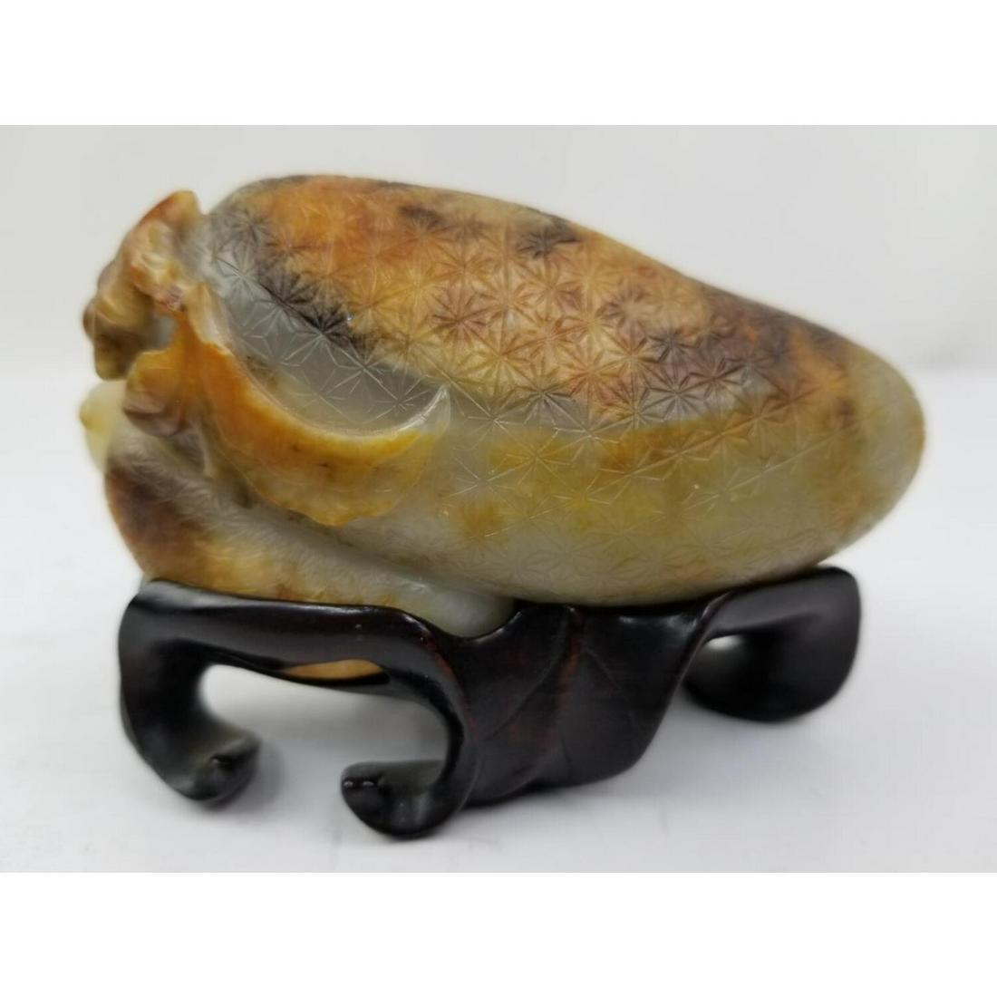 Antique Chinese Carved Stone Figure on Base (1 of 6)