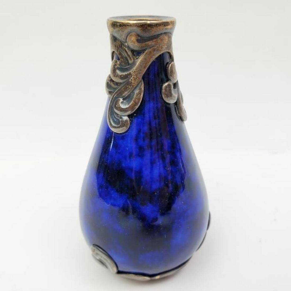 Antique Bing and Grondahl Blue Glazed Vase (1 of 4)