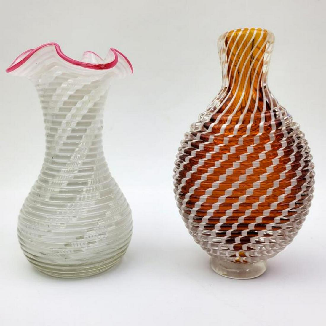 2 Antique Paperweight Vase Attributed to Clichy (1 of 4)