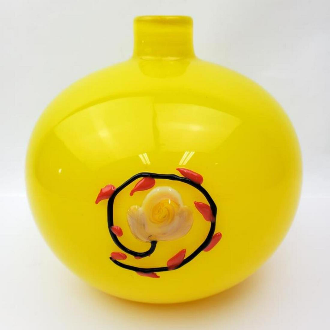 Rare Large Schneider French Art Glass Vase (1 of 5)