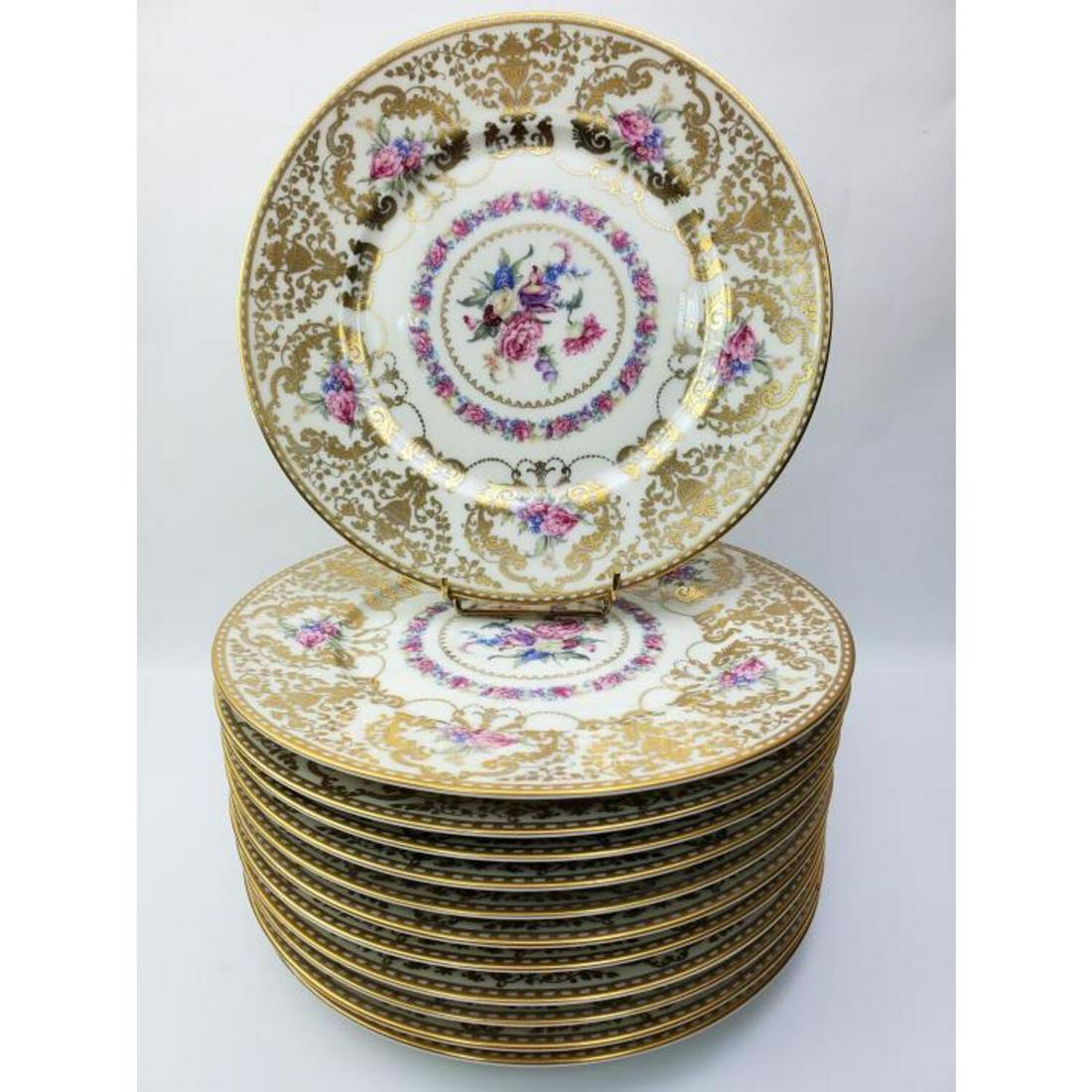 12 Royal Ivory Bohemia Czechoslovakia Plates (1 of 5)