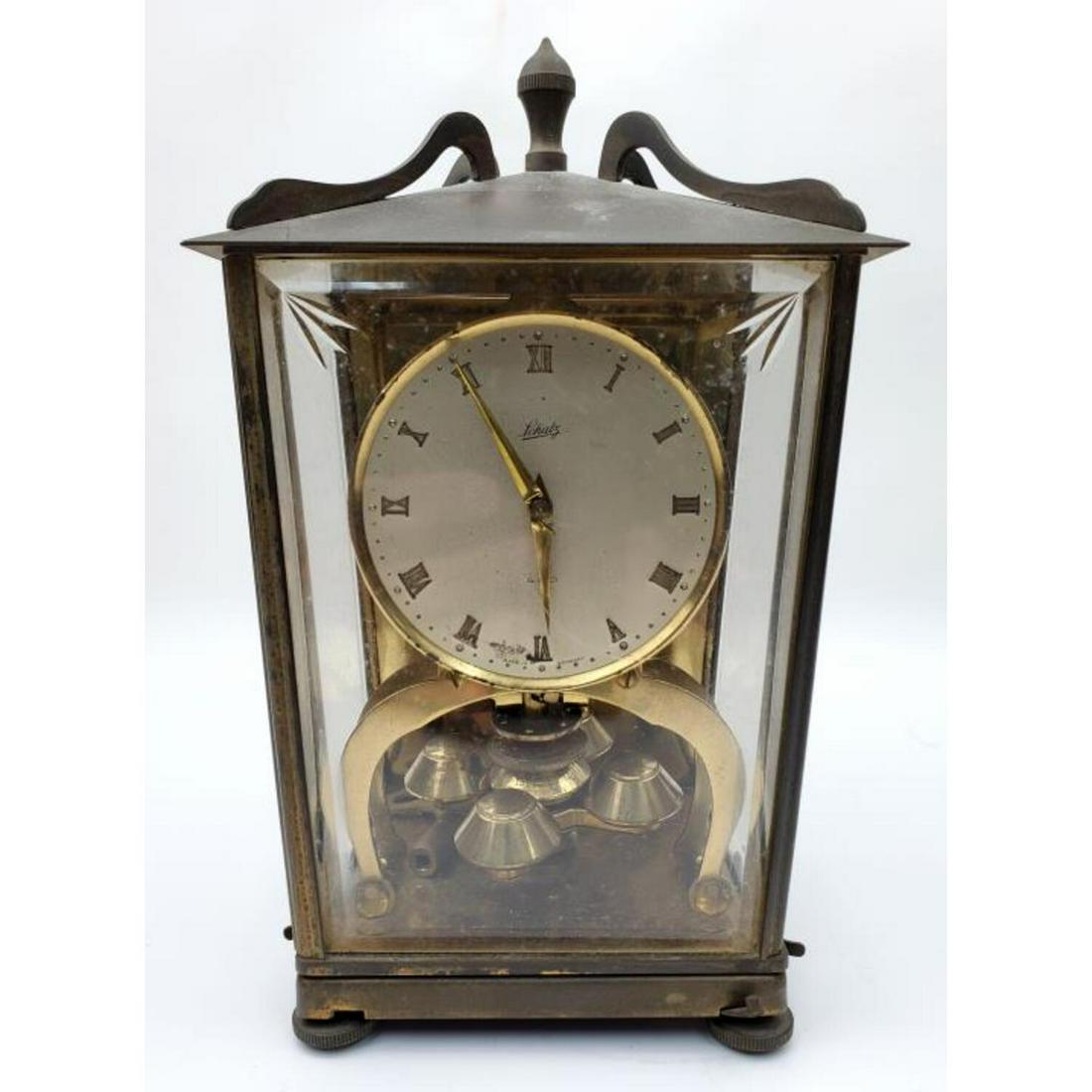 Old Vintage Schatz German Table Clock w/ Key (1 of 5)