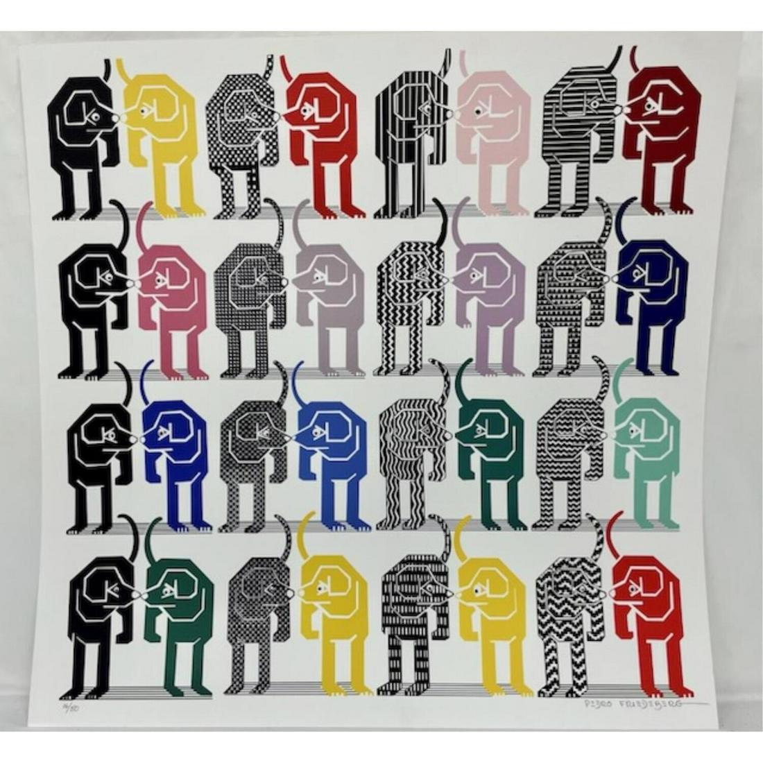 Pedro Friedeberg, Mexican (Born 1936) Silkscreen (1 of 3)