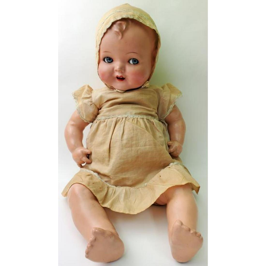 Antique Large Doll with Glass Eyes (1 of 4)