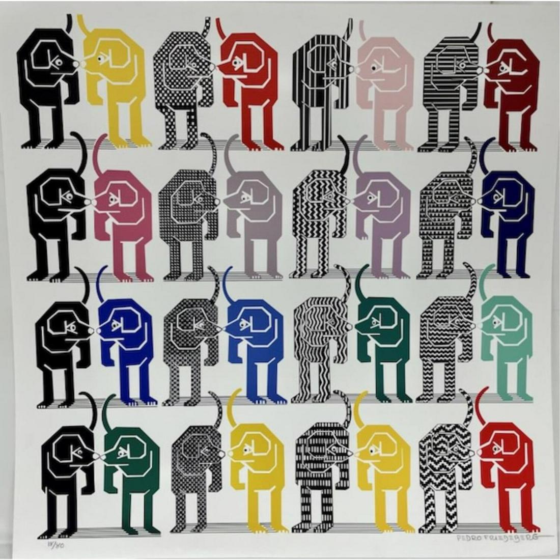 Pedro Friedeberg, Mexican (Born 1936) Silkscreen (1 of 3)