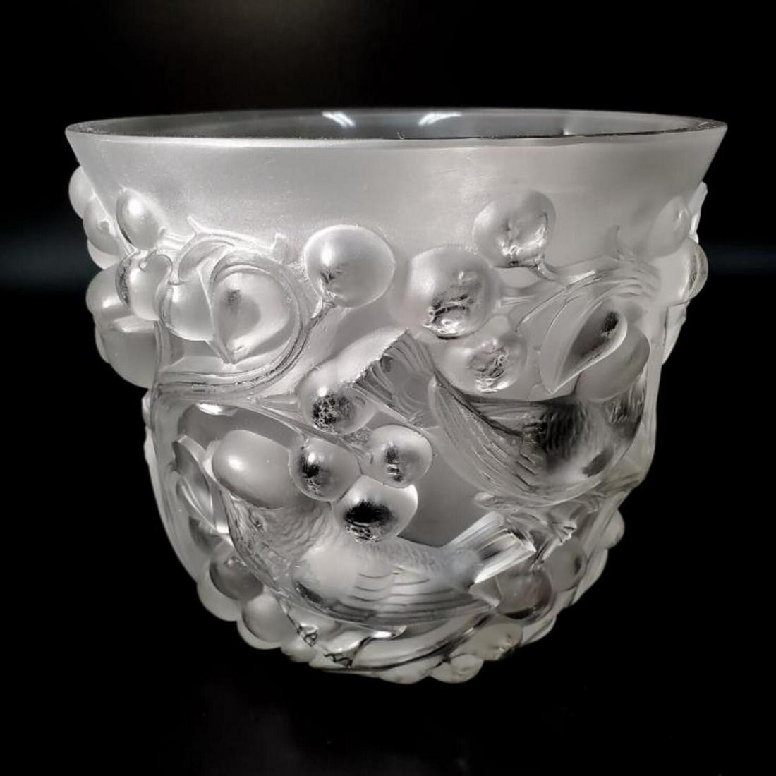 Lalique France "Avallon" Glass Vase (1 of 6)