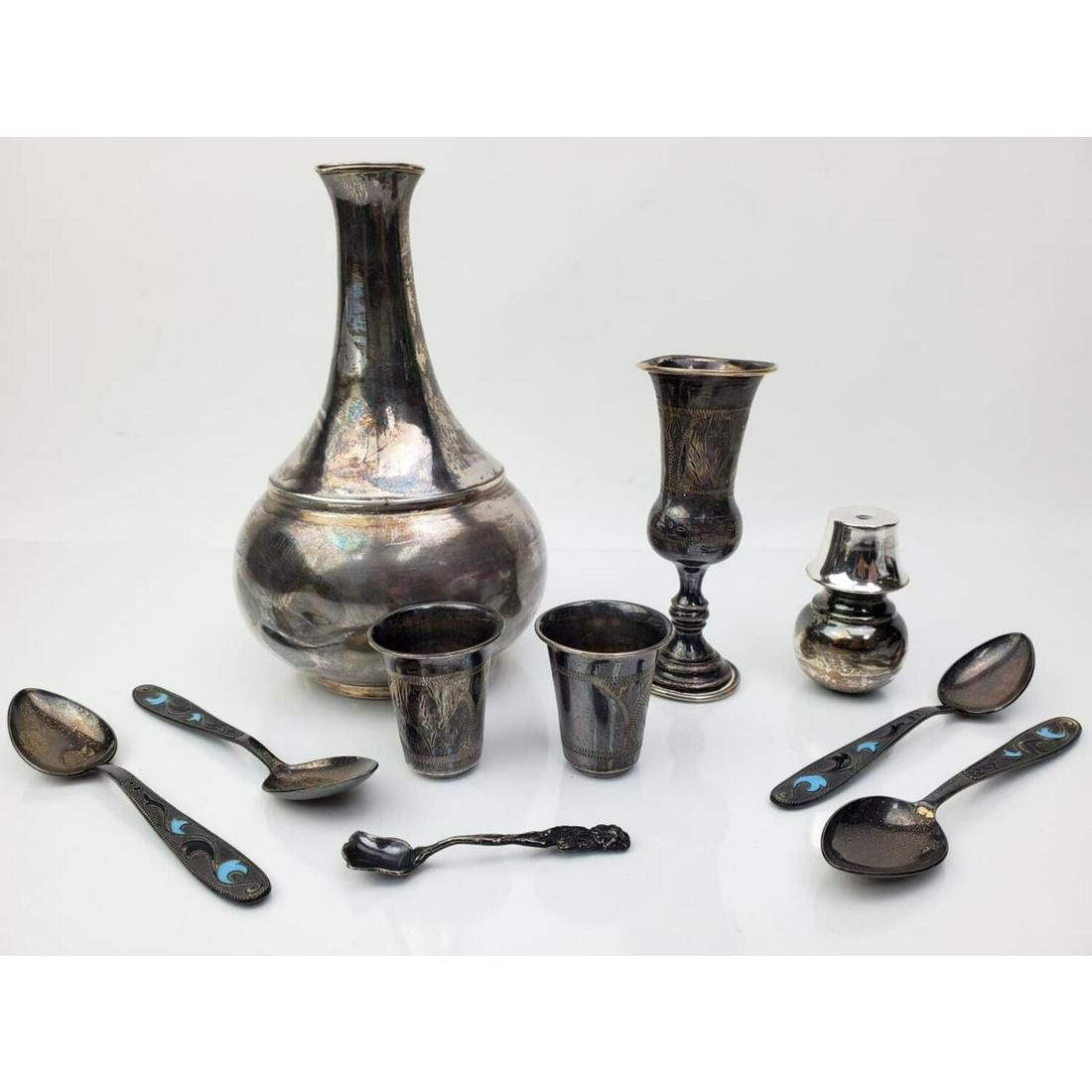 Lot of Sterling and Russian Silver Items (1 of 4)