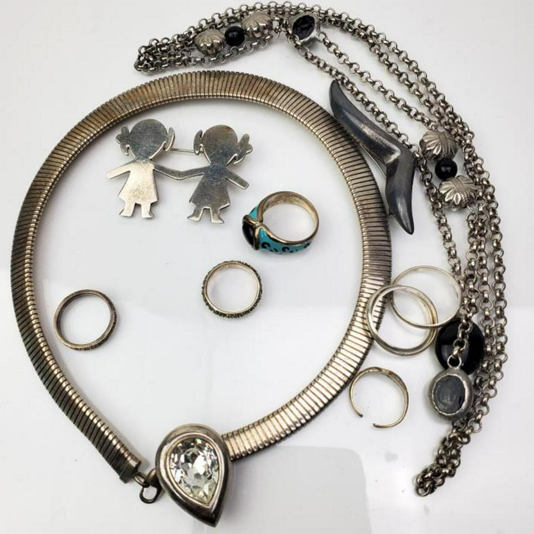 Lot of Vintage Sterling Silver Jewelry Items (1 of 3)