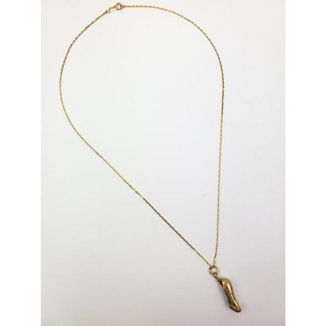 14K Gold Chain & Pendant Necklace (1 of 3)