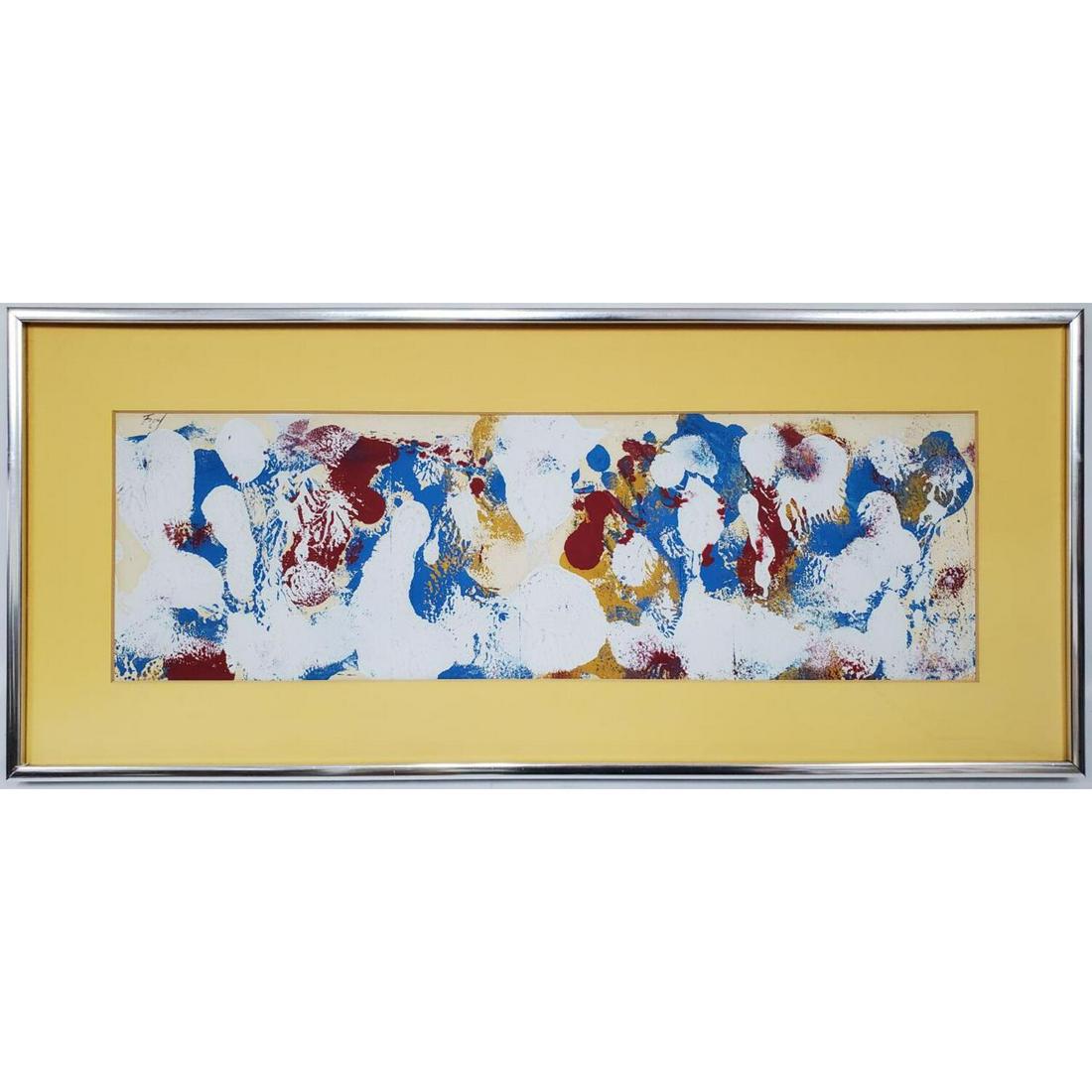Seymour Fogel, American, (1911-1984): Seymour Fogel, American, (1911-1984). Oil on Board. Signed Upper Left. In Original Frame.Condition: Good.Dimensions: Sight 19"x6", Frame 23.25"x10.25".Provenance: From a Long Island, NY Home.Please no