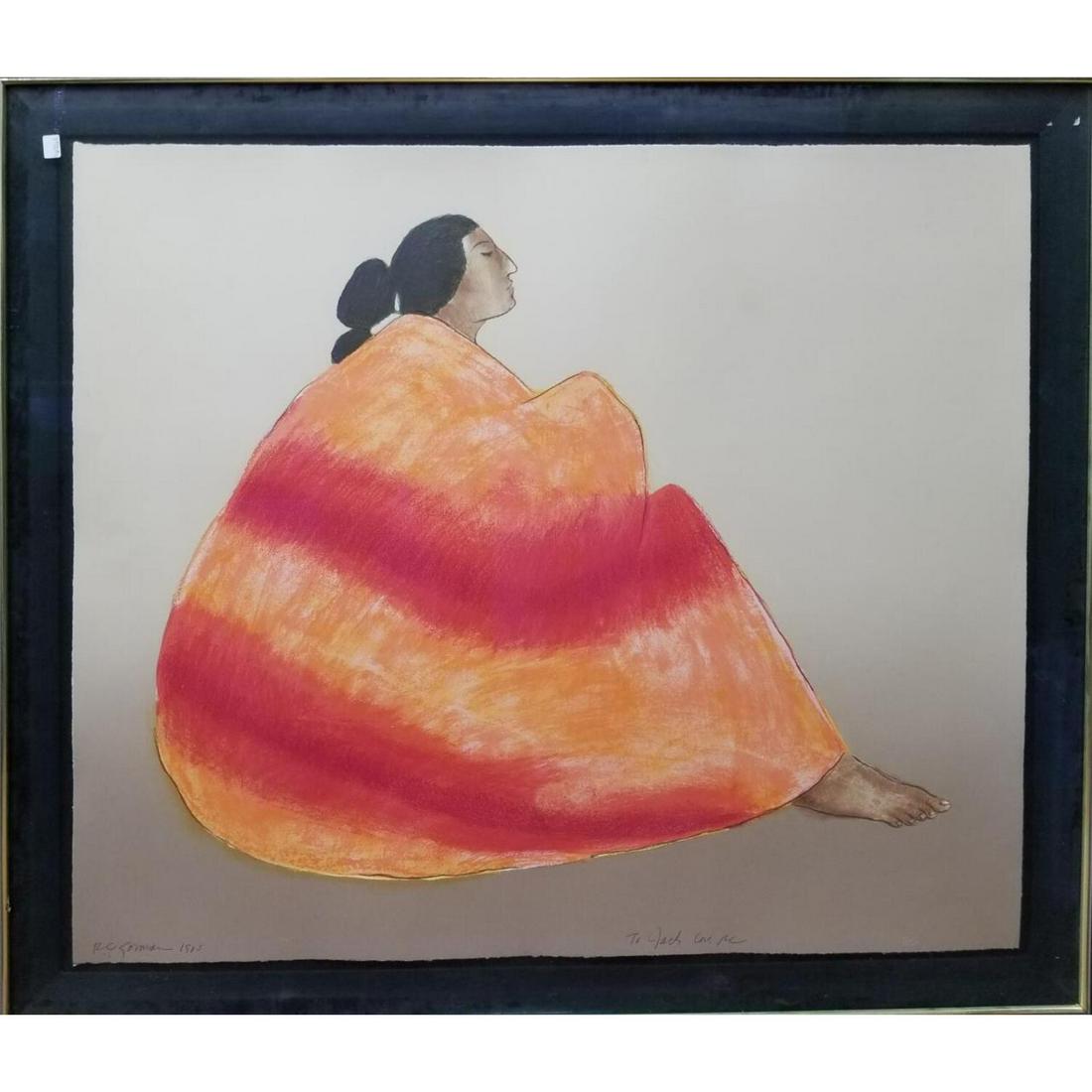 R.C Gorman, Native American (1931- 2005) Signed Print (1 of 5)